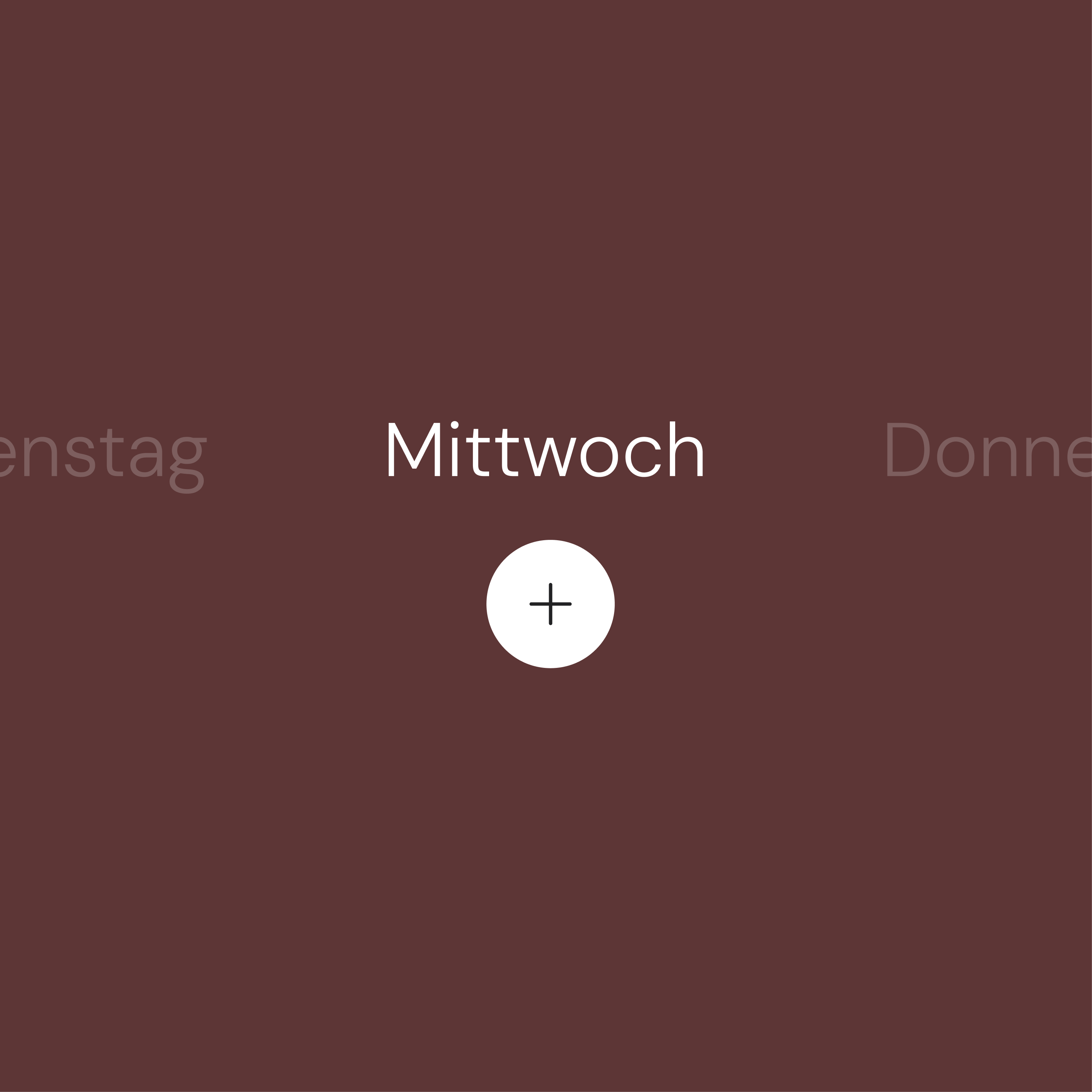 Beispielhafte Darstellung eines Moduls für einen Speiseplan